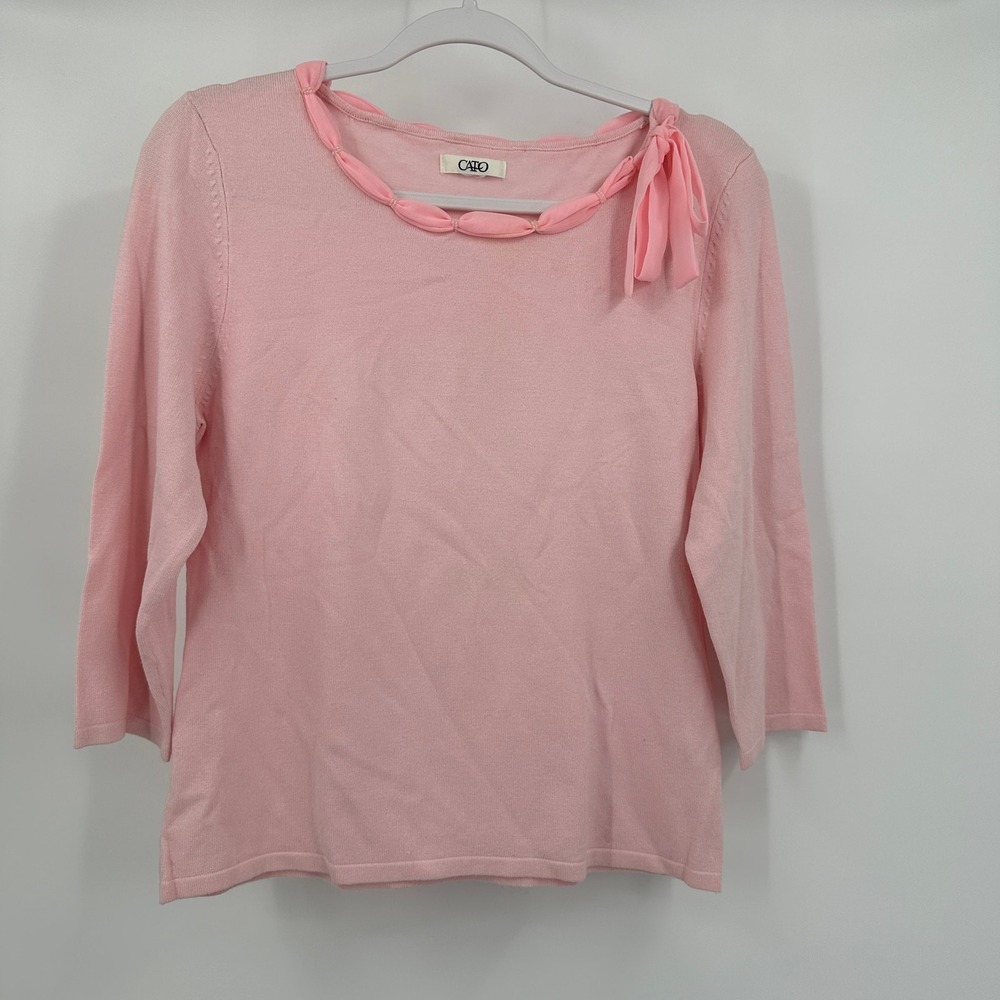 Womens Coquette Romantic Cardigan Sweater Size M Minimalist Pastel Feminine